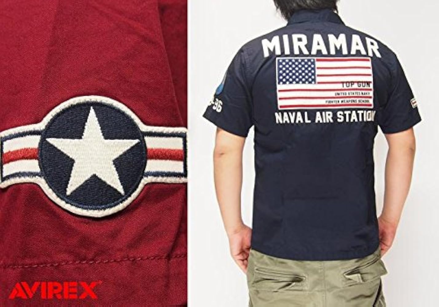 AVIREX[アヴィレックス] ストレッチ ジップ 半袖シャツ/6185107 Amazon.co.jp: [アヴィレックス] ストレッチ ジップ 半袖シャツ